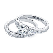 Round Canadian Diamond Tides of Love Engagement Ring