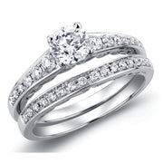 Round Canadian Diamond Tides of Love Engagement Ring