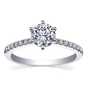 Round Canadian Diamond Solitaire Engagement Ring