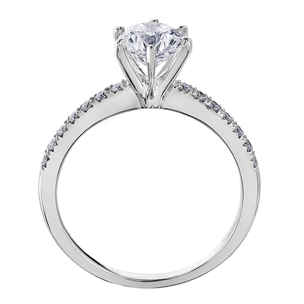 Round Canadian Diamond Solitaire Engagement Ring