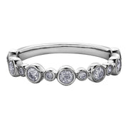 Bezel Set Diamond Bubble Band