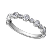 Bezel Set Diamond Bubble Band