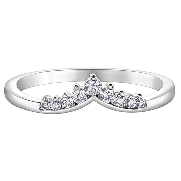 Tiara-Inspired Diamond Band