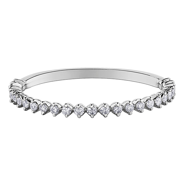 Stackable Diamond Half-Eternity Band
