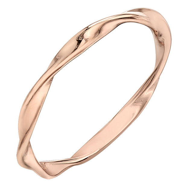 Swirling Canadian Certified Rose Gold Band