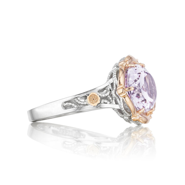Tacori Rose Amethyst Ring in Silver and Rose Gold