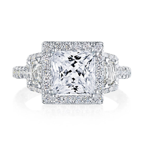 Princess 3-Stone Engagement Ring