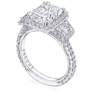Emerald 3-Stone Engagement Ring