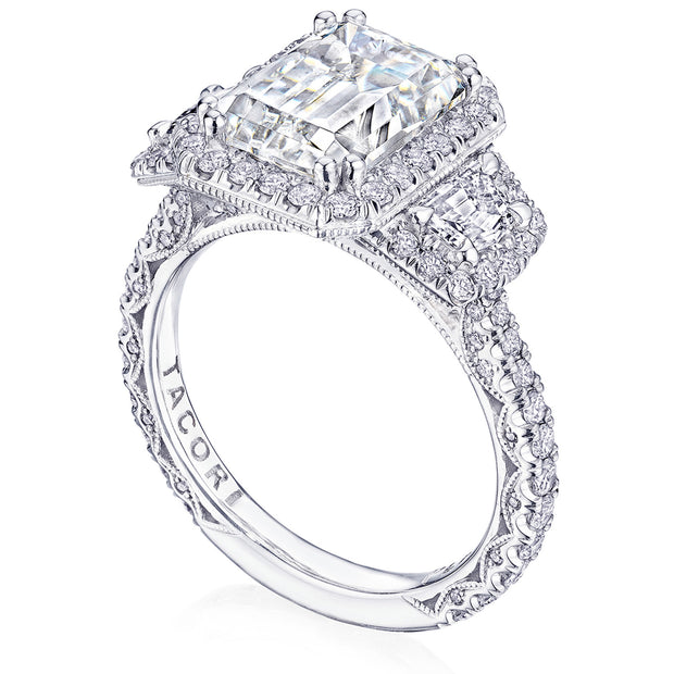 Emerald 3-Stone Engagement Ring