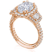 Oval 3-Stone Engagement Ring