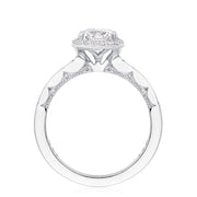 Round with Cushion Bloom Engagement Ring