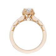 Emerald Bloom Engagement Ring