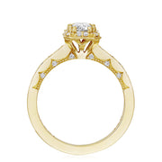 Emerald Bloom Engagement Ring