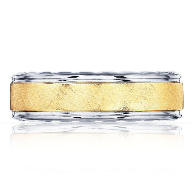 Two-Tone Finish Wedding Band