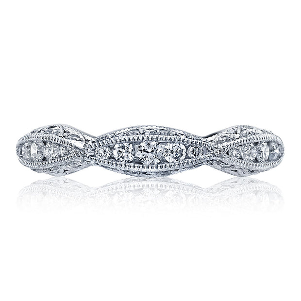 Twist with Diamond Accent Wedding Band