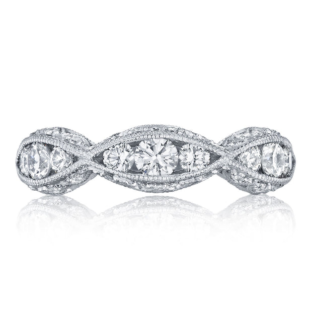 Twist with Diamond Accent Wedding Band
