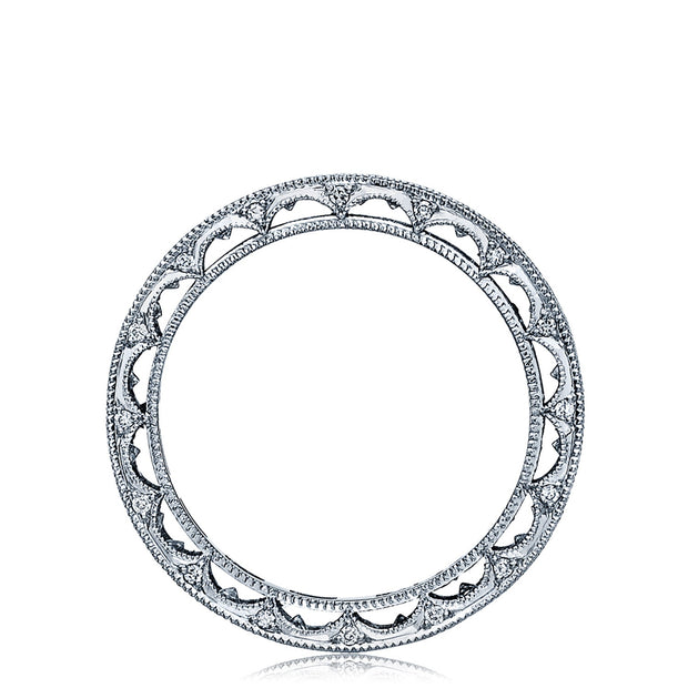 Channel Set Wedding Band