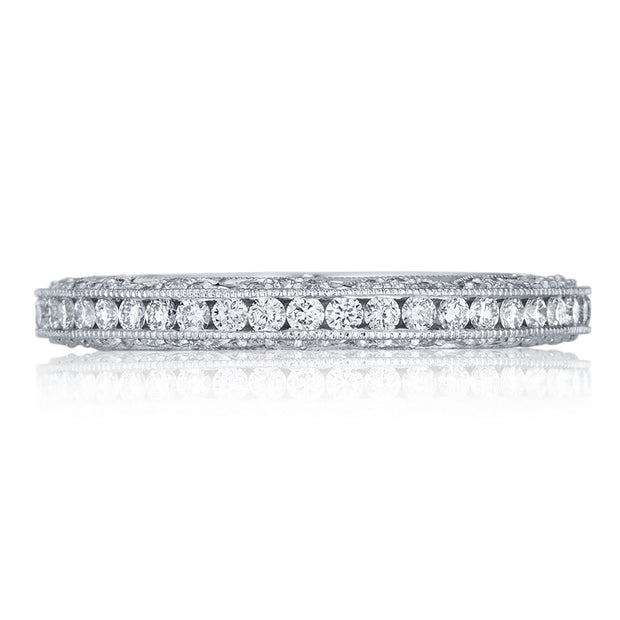 Channel Set Wedding Band