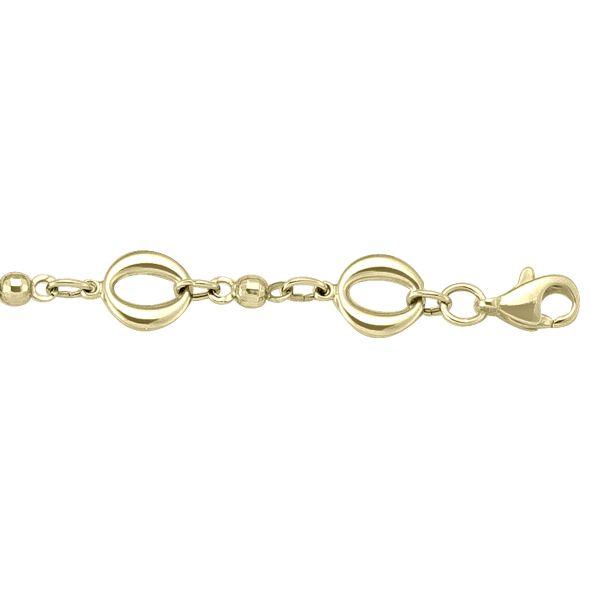 Two-Tone Gold Fancy Link Bracelet