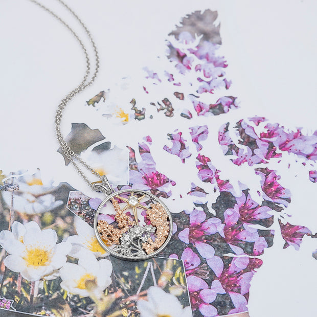 Territories Garden Canadian Diamond Pendant