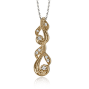 Pendant in 18k Gold with Diamonds