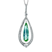 Color Pendant in 18k Gold with Diamonds