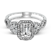 Engagement Ring in 18k Gold with Diamonds