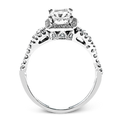 Engagement Ring in 18k Gold with Diamonds