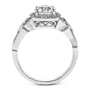 Engagement Ring in 18k Gold with Diamonds