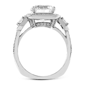 Engagement Ring in 18k Gold with Diamonds