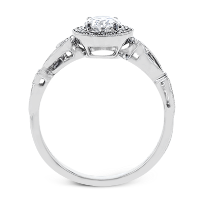 Bague de fiançailles en or 18 carats avec diamants