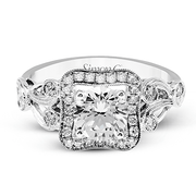 Engagement Ring in 18k Gold with Diamonds