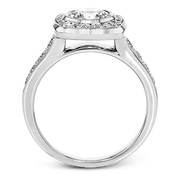 Engagement Ring in 18k Gold with Diamonds