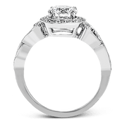 Engagement Ring in 18k Gold with Diamonds