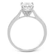 Engagement Ring in 18k Gold with Diamonds