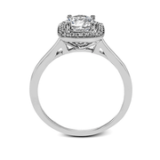 Engagement Ring in 18k Gold with Diamonds