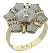 Color Ring in 14k Gold with Diamonds