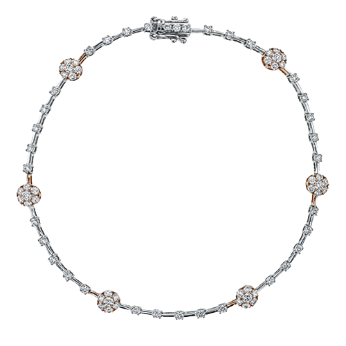 Bracelet ZB258 en or 14 carats avec diamants