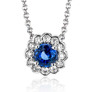 Pendentif couleur ZP1005 en or 14 carats avec diamants