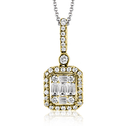 Pendentif ZP1051 en or 14 carats avec diamants