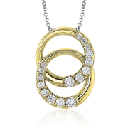 ZP264 Pendant in 14k Gold with Diamonds