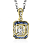 Pendentif ZP781 en or 14 carats avec diamants