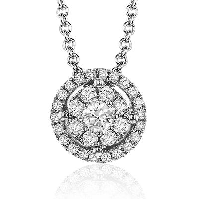 Pendentif ZP827 en or 14 carats avec diamants