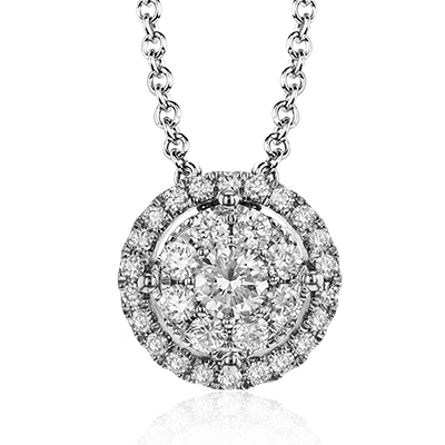 ZP828 Pendant in 14k Gold with Diamonds