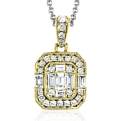 ZP831 Pendant in 14k Gold with Diamonds