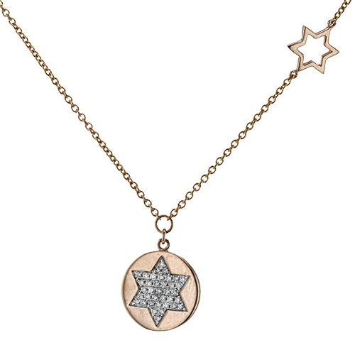 ZP915 Pendant in 14k Gold with Diamonds