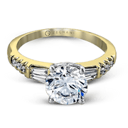 Bague de fiançailles ZR1032 en or 14 carats avec diamants