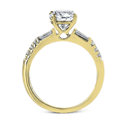 Bague de fiançailles ZR1032 en or 14 carats avec diamants