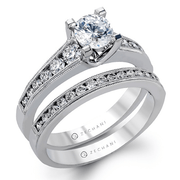 ZR1034 Wedding Set in 14k Gold with Diamonds