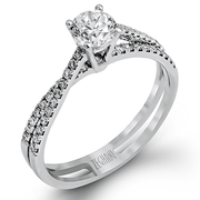 ZR1106 Wedding Set in 14k Gold with Diamonds
